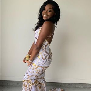 Custom Sequin prom dress